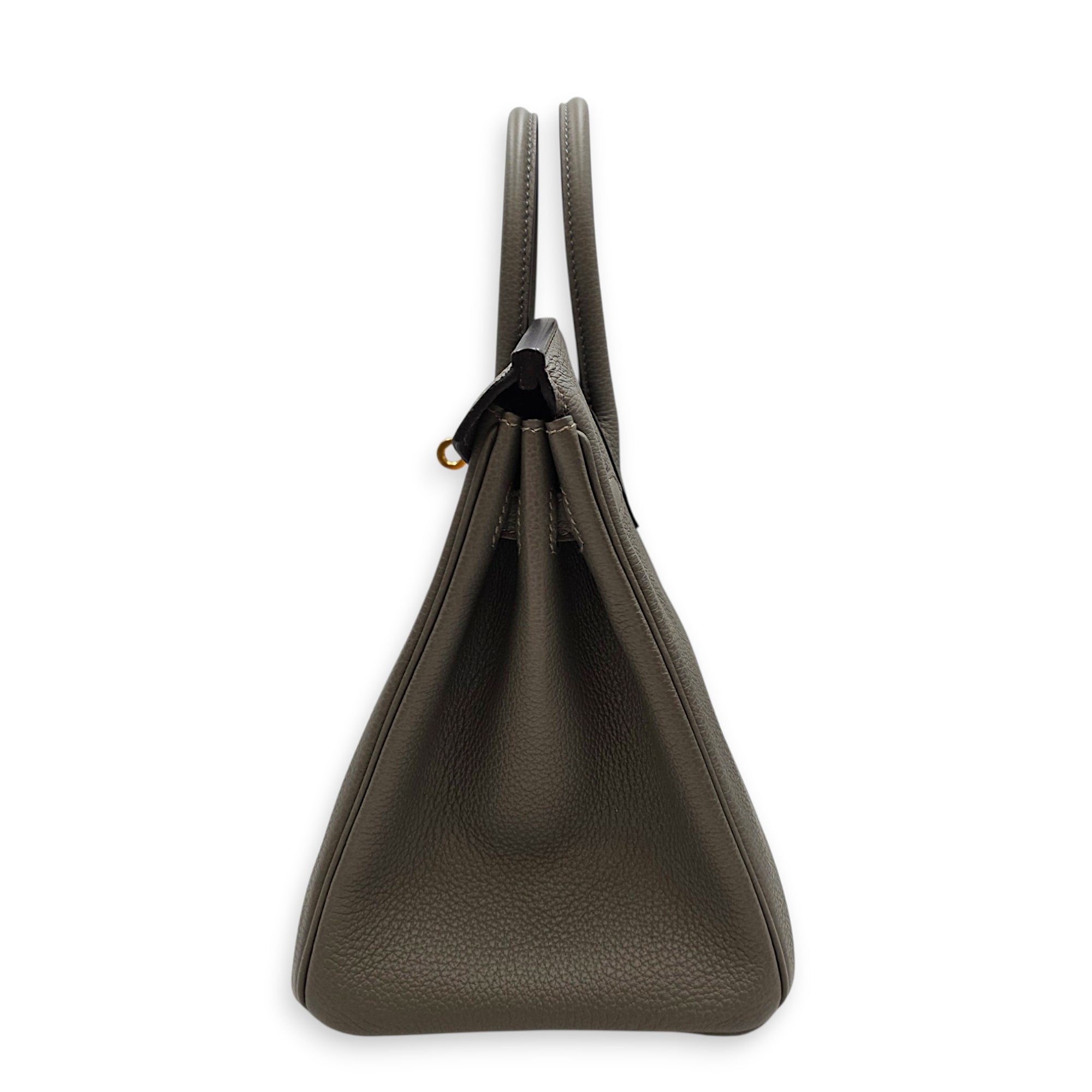 Birkin 25 Gris Meyer in Togo Gold hardware CL2606-22079 3