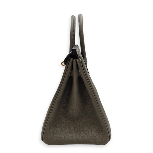 Birkin 25 Gris Meyer in Togo Gold hardware CL2606-22079 3