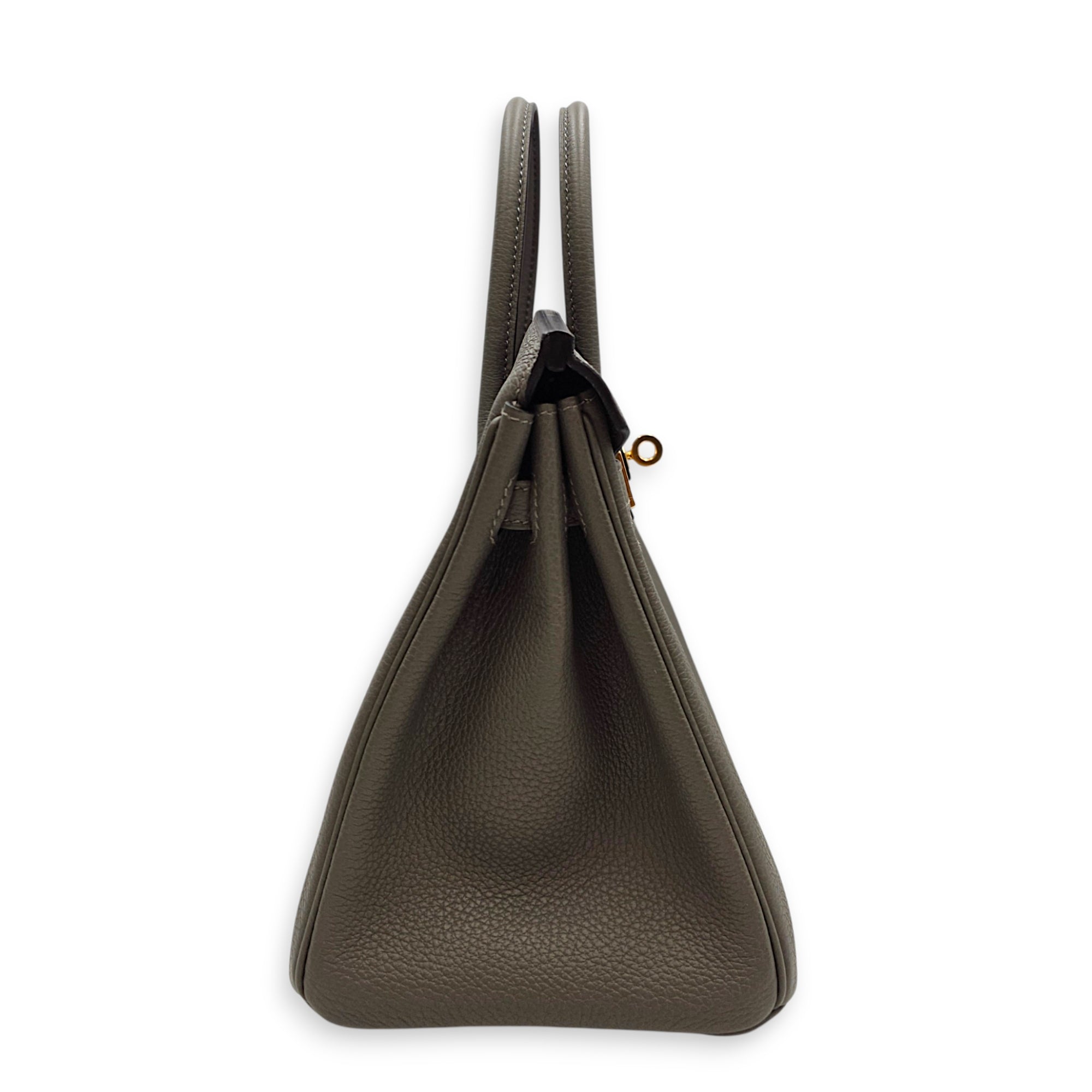 Birkin 25 Gris Meyer in Togo Gold hardware CL2606-22079 4