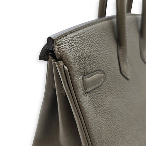 Birkin 25 Gris Meyer in Togo Gold hardware CL2606-22079 7