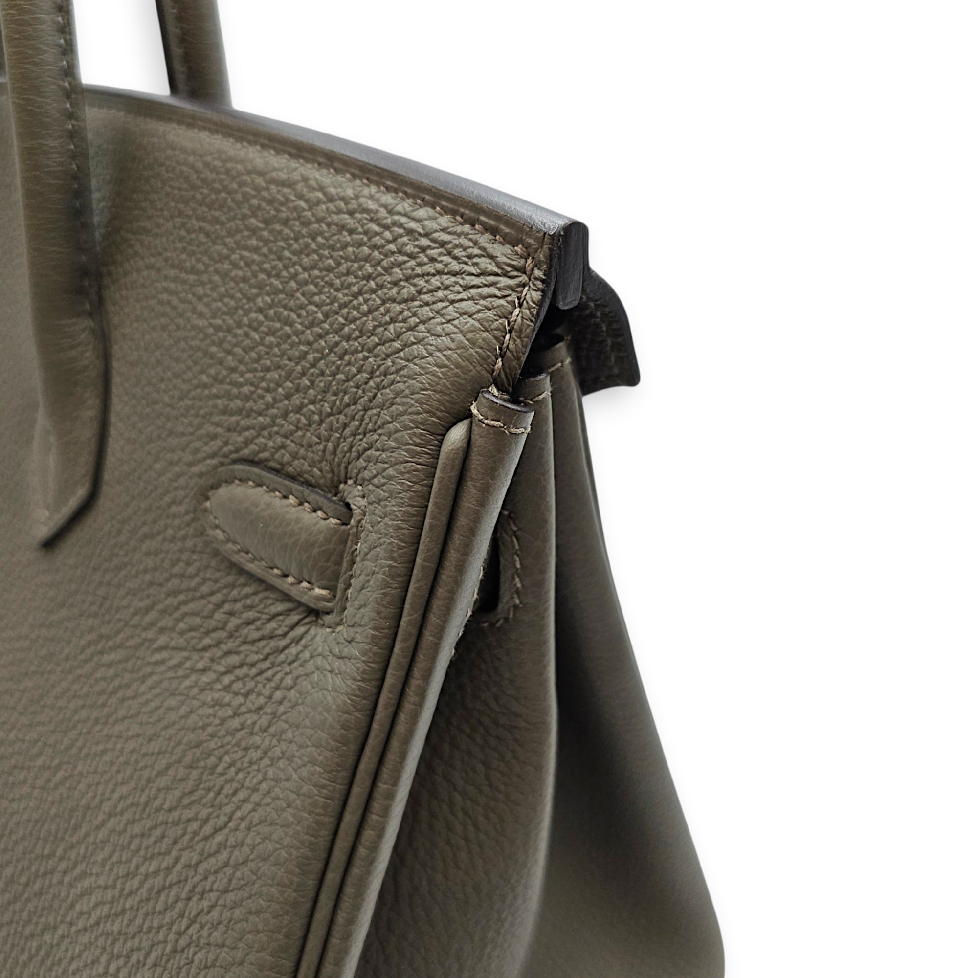 Birkin 25 Gris Meyer in Togo Gold hardware CL2606-22079 8