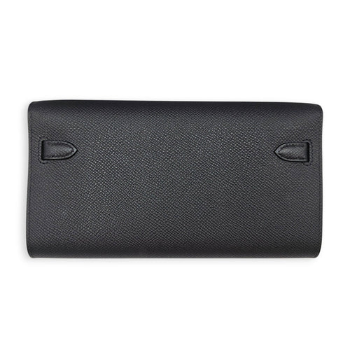 Kelly To Go Black Crossbody Bag in Epsom Palladium hardware CL2606-22082 2