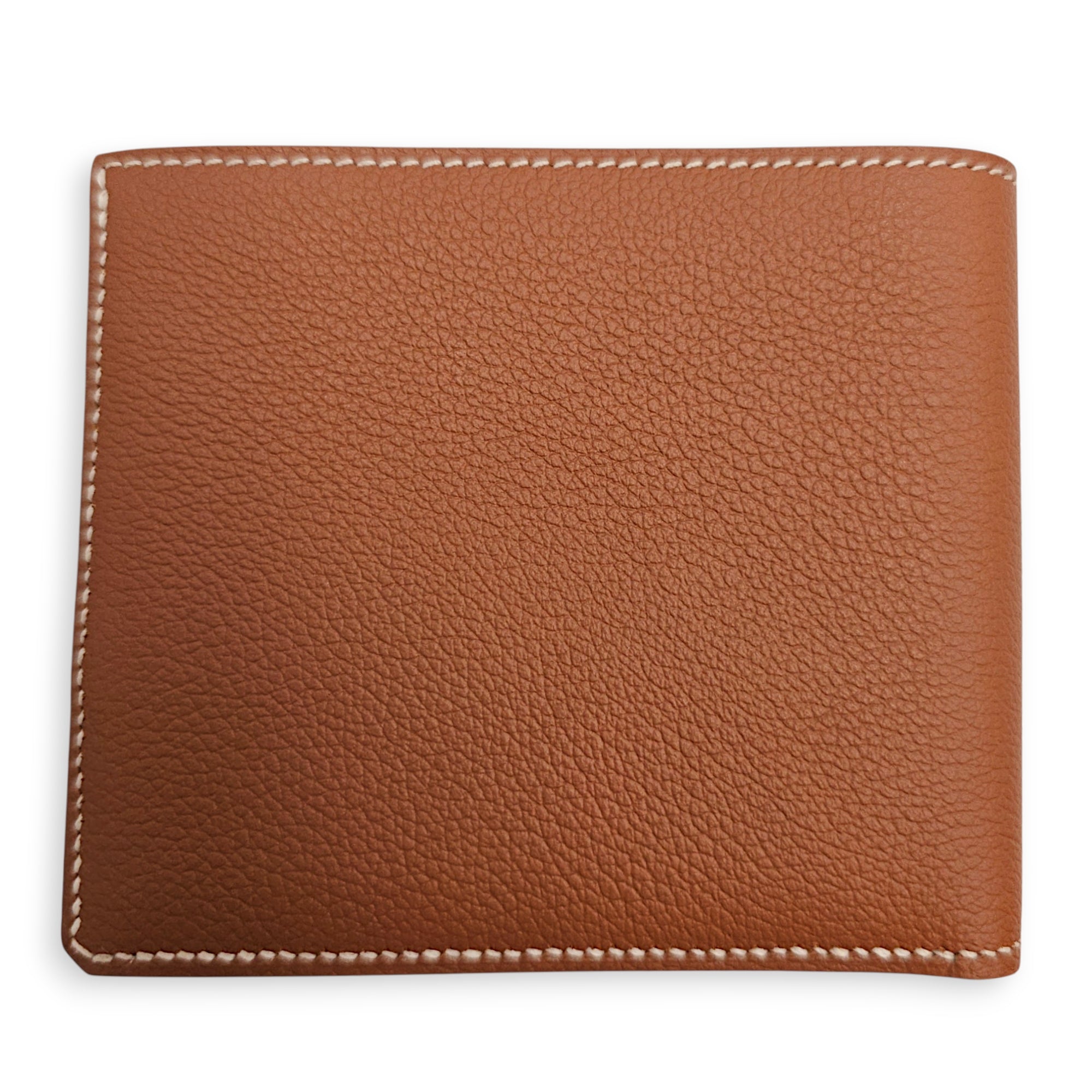 H Sellier Gold Compact Wallet in Evercolor CL2606-22084 3