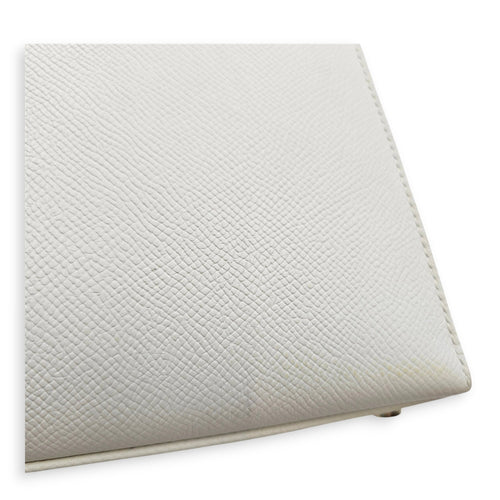 Sellier Kelly 28 Blanc in Epsom Gold hardware CL2606-22086 11