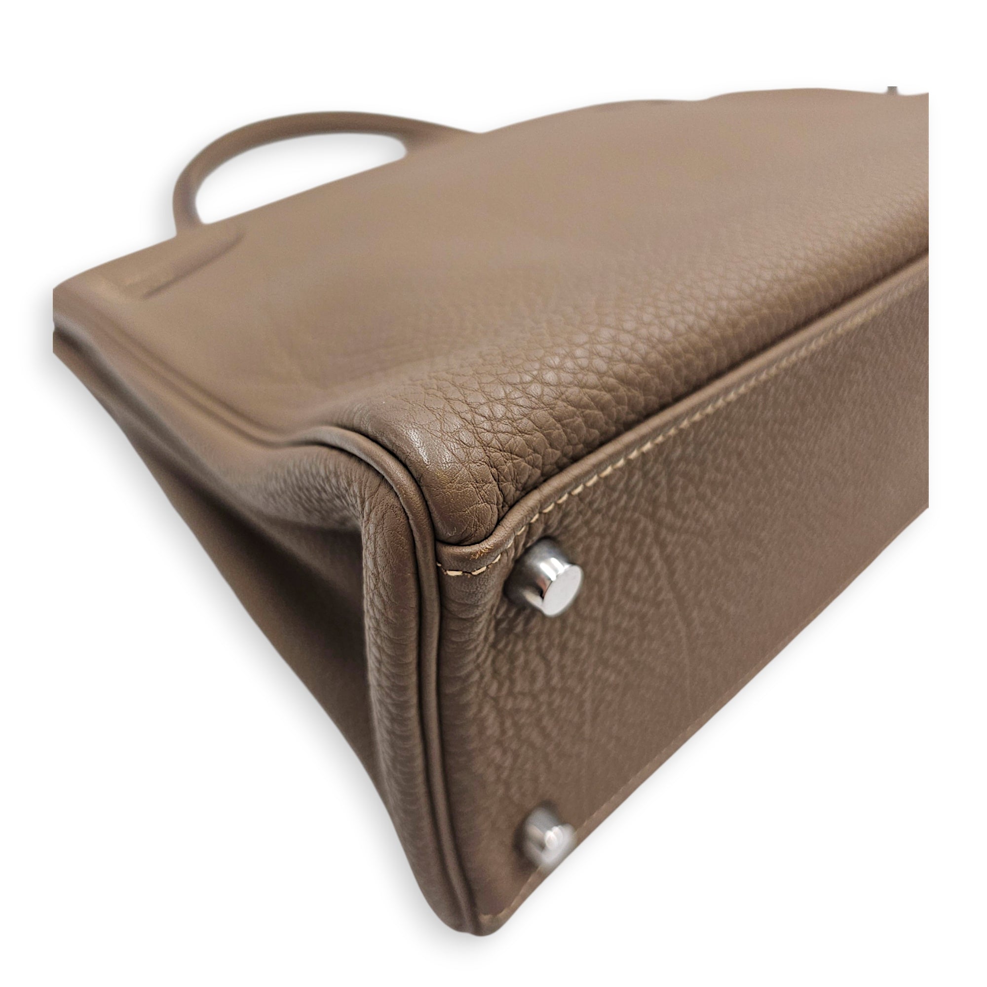 Kelly 32 Etoupe in Togo Palladium hardware