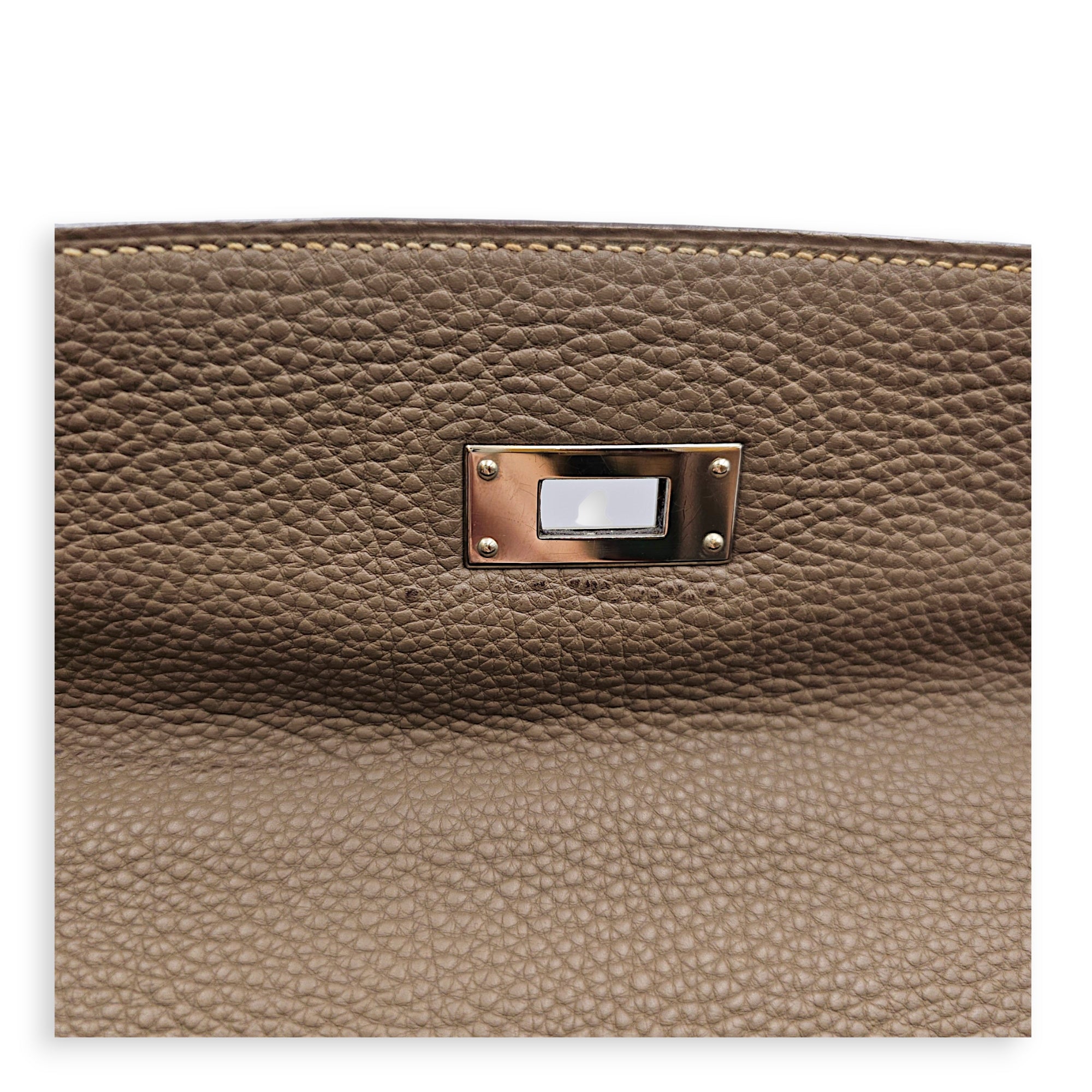 Kelly 32 Etoupe in Togo Palladium hardware