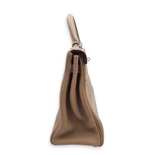 Kelly 32 Etoupe in Togo Palladium hardware CL2606-22088 4