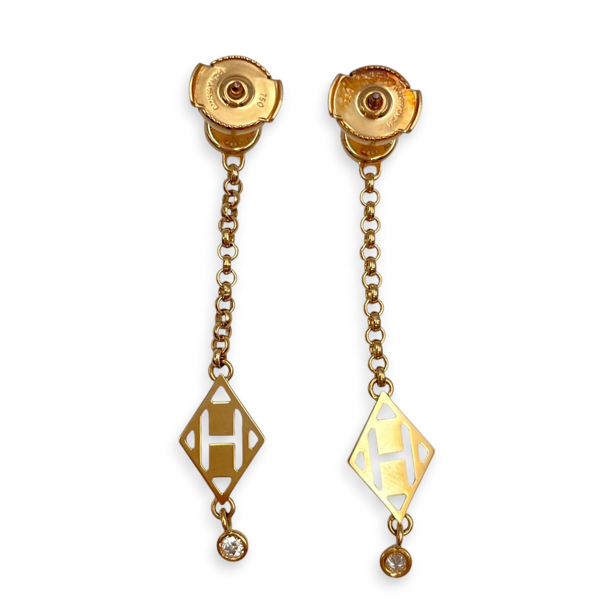 Gambade H, 4 Diamonds, 0.09 Carat Earrings CL2606-22104 2