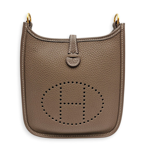 Evelyne Mini Etoupe in Clemence Gold hardware CL2606-22106 1