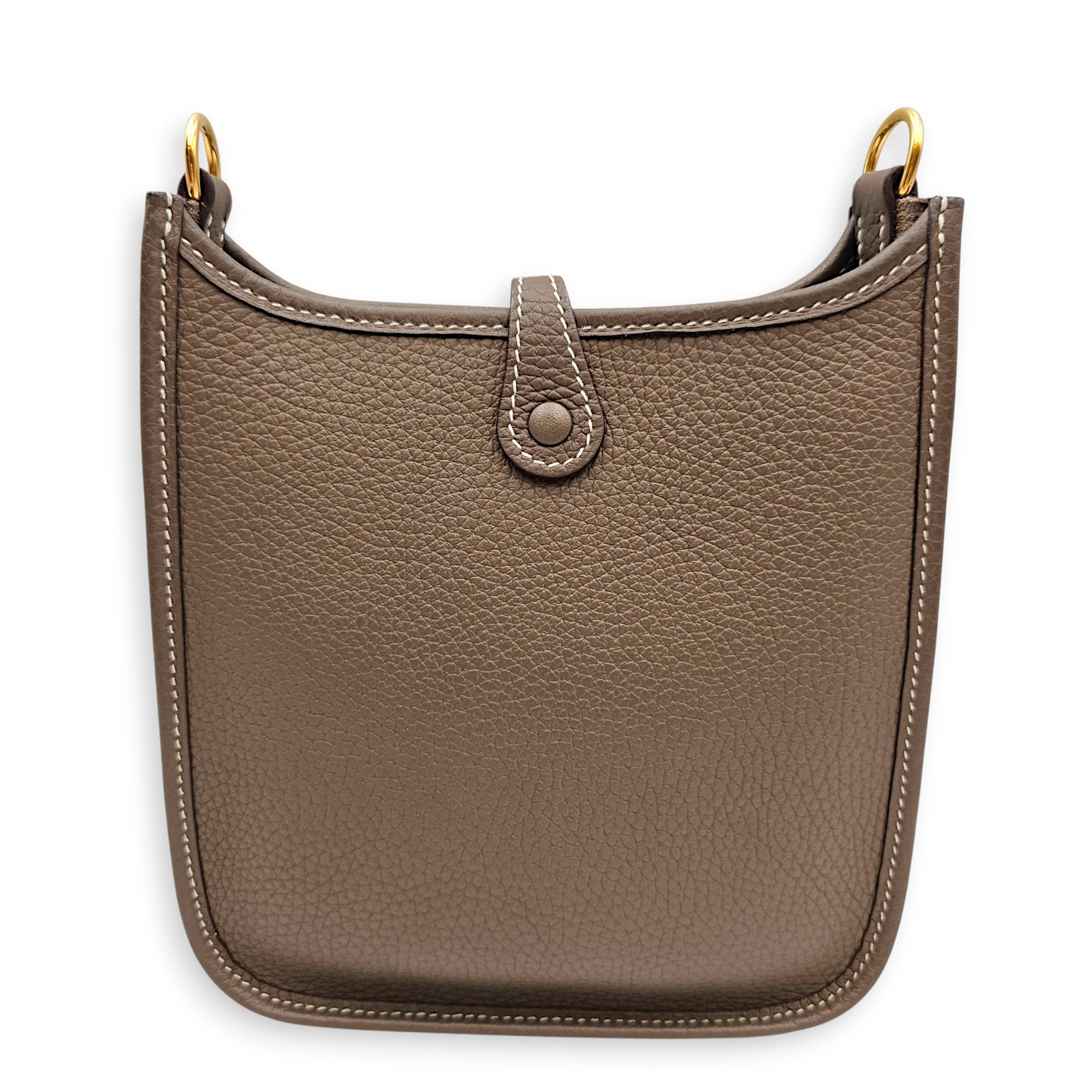Evelyne Mini Etoupe in Clemence Gold hardware CL2606-22106 2