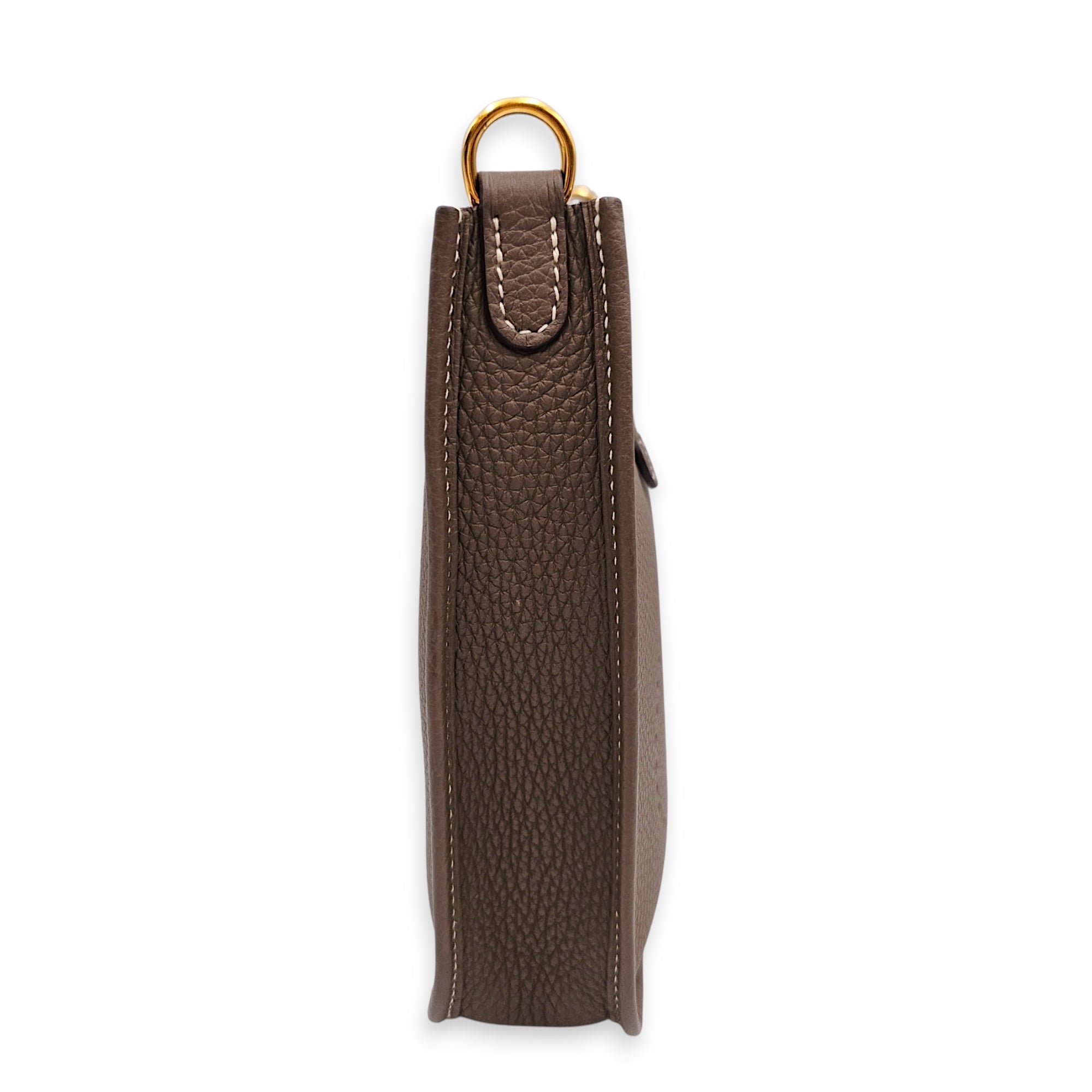 Evelyne Mini Etoupe in Clemence Gold hardware CL2606-22106 3