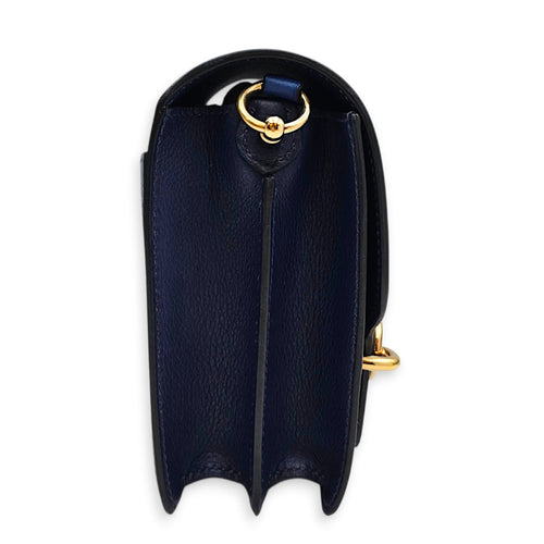 Roulis Mini Blue France/Blue sapphire in Evercolor Permabrass hardware CL2606-22111 3