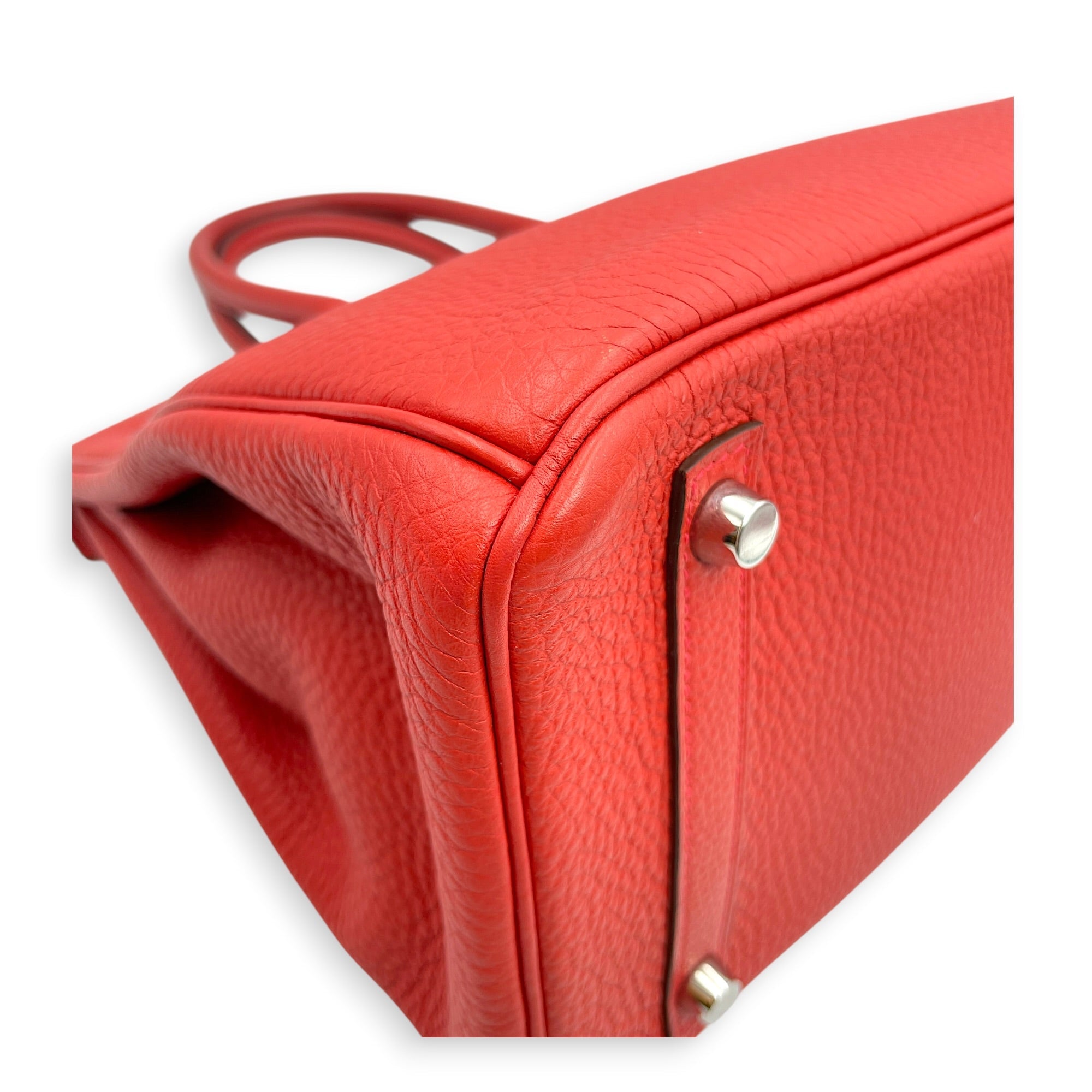 Birkin 30 Geranium in Togo Palladium hardware CL2606-22112 11