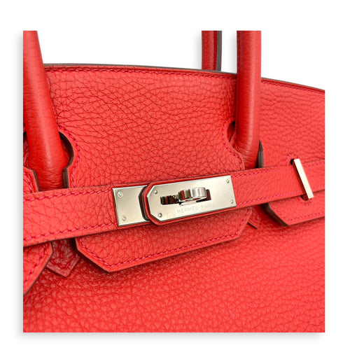 Birkin 30 Geranium in Togo Palladium hardware CL2606-22112 14