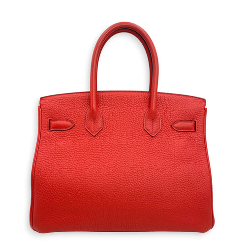 Birkin 30 Geranium in Togo Palladium hardware CL2606-22112 2