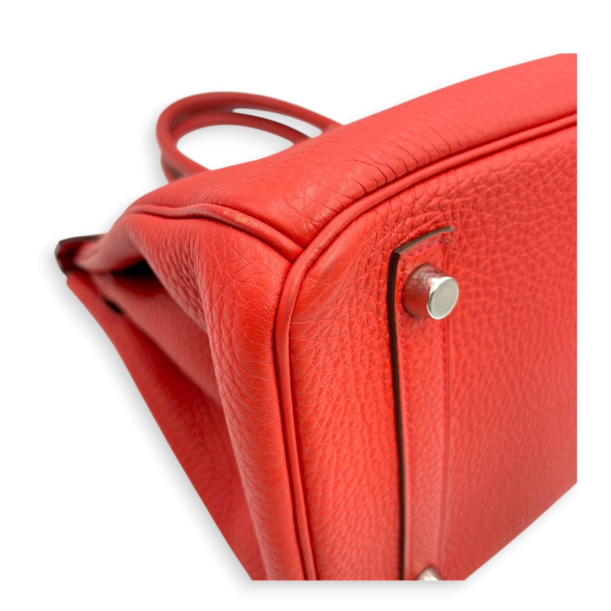 Birkin 30 Geranium in Togo Palladium hardware CL2606-22112 7