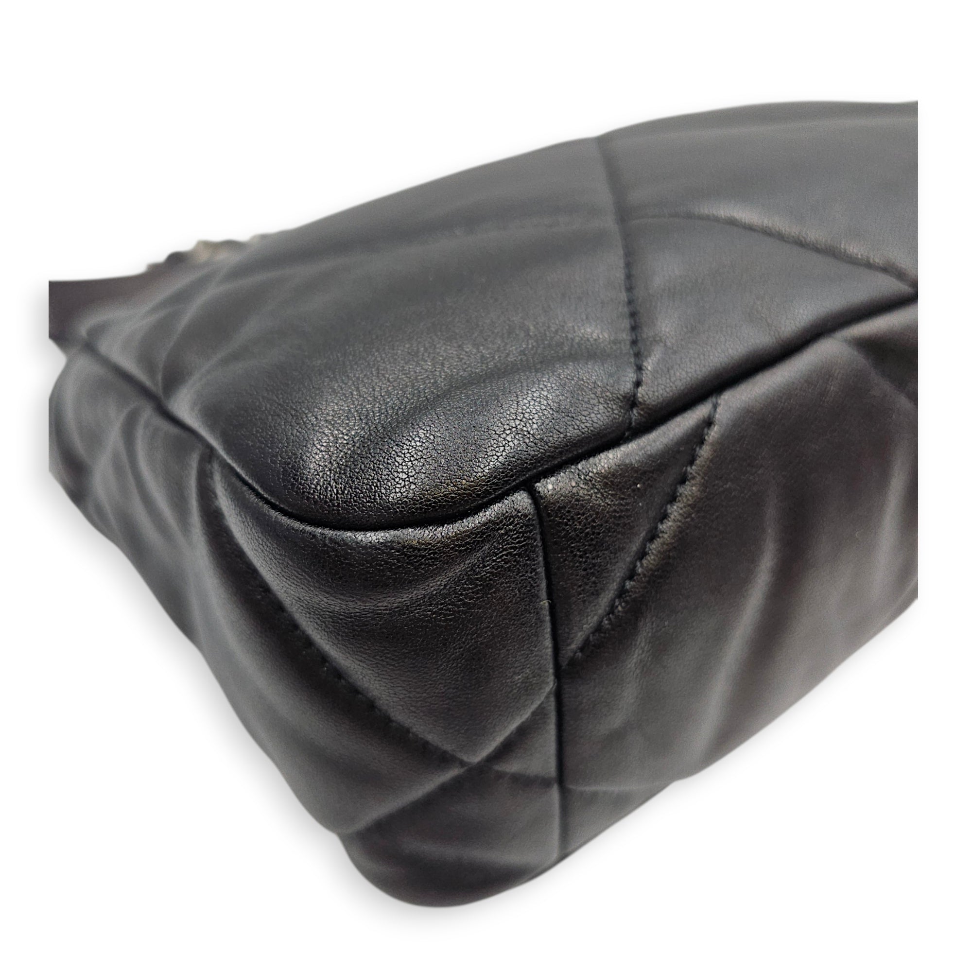 C19 Small Black Shoulder Bag in Lambskin Gold hardware CL2606-22113 10