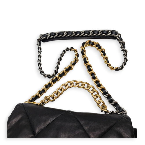 C19 Small Black Shoulder Bag in Lambskin Gold hardware CL2606-22113 13