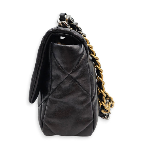 C19 Small Black Shoulder Bag in Lambskin Gold hardware CL2606-22113 3