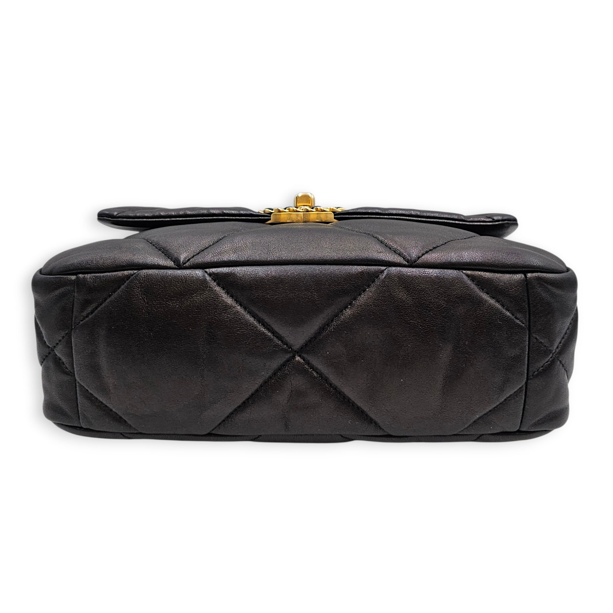 C19 Small Black Shoulder Bag in Lambskin Gold hardware CL2606-22113 5