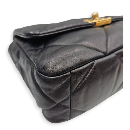 C19 Small Black Shoulder Bag in Lambskin Gold hardware CL2606-22113 8