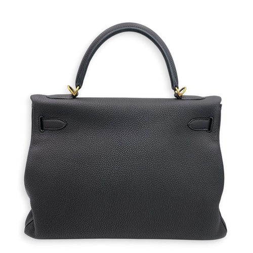 Kelly 32 Noir in Togo Gold hardware CL2606-22115 2