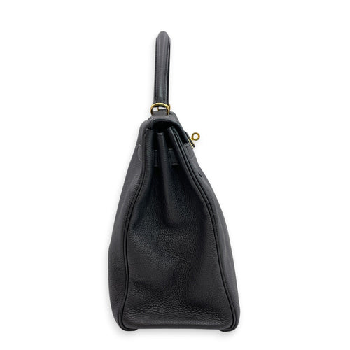 Kelly 32 Noir in Togo Gold hardware CL2606-22115 3