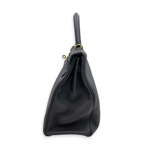 Kelly 32 Noir in Togo Gold hardware CL2606-22115 4