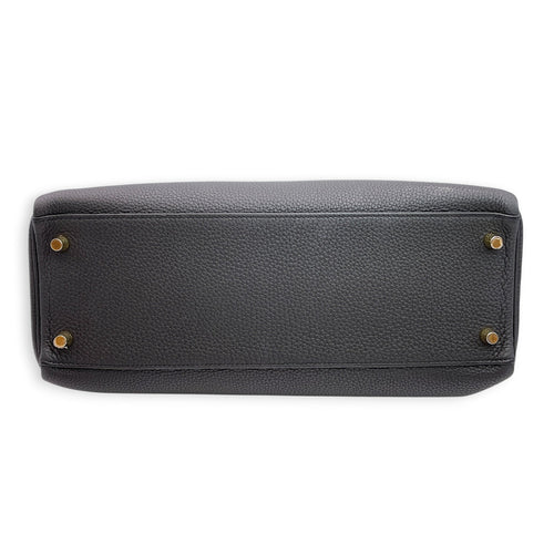 Kelly 32 Noir in Togo Gold hardware CL2606-22115 5