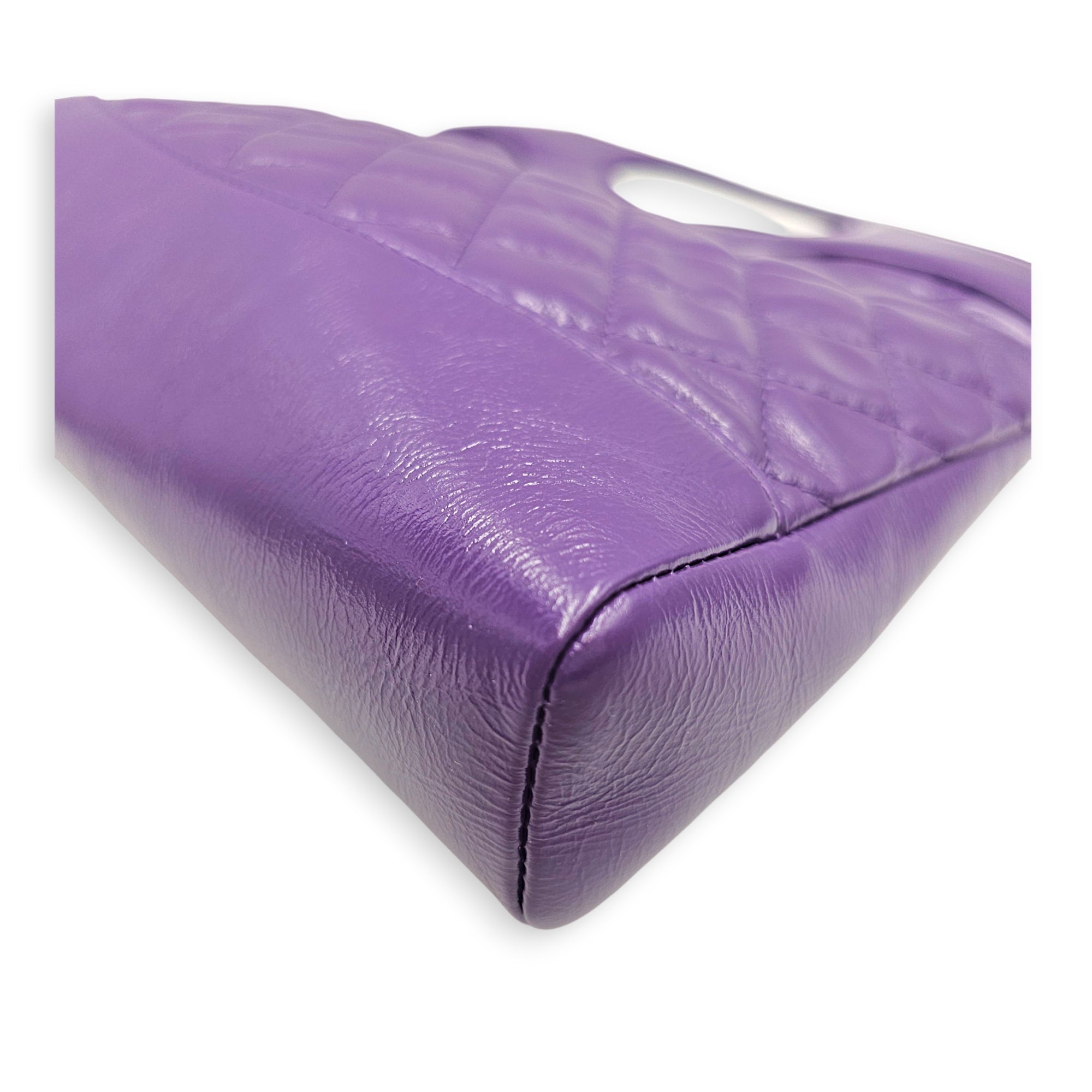 31 Small Purple Tote Bag in Calfskin Gold hardware CL2606-22116 8
