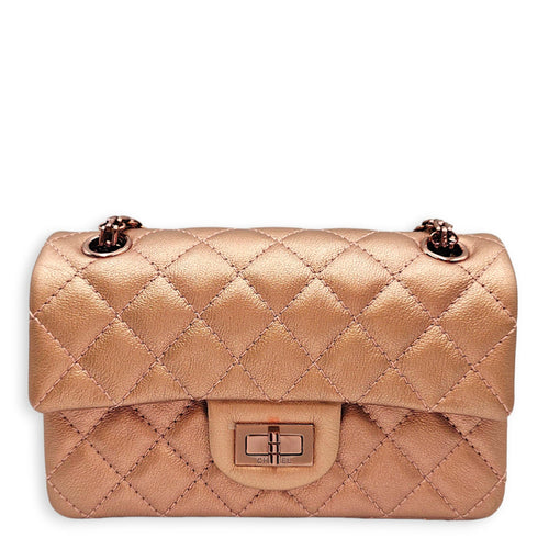 2.55 Mini Bronze Shoulder Bag Rose Gold hardware CL2606-22119 1