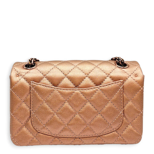 2.55 Mini Bronze Shoulder Bag Rose Gold hardware CL2606-22119 2