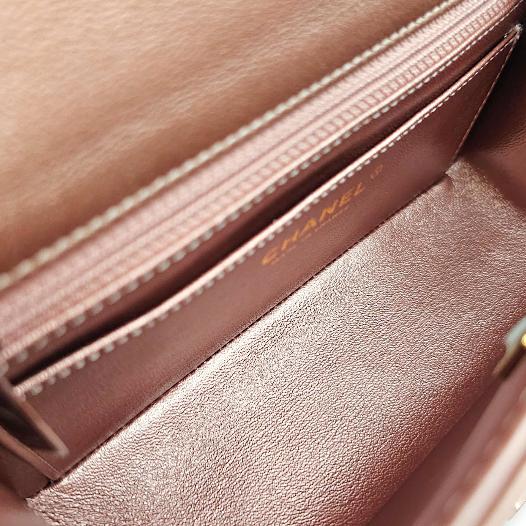 2.55 Mini Bronze Shoulder Bag Rose Gold hardware CL2606-22119 6