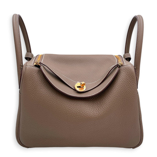 Lindy 30 Etoupe in Clemence Gold hardware CL2606-22123 1