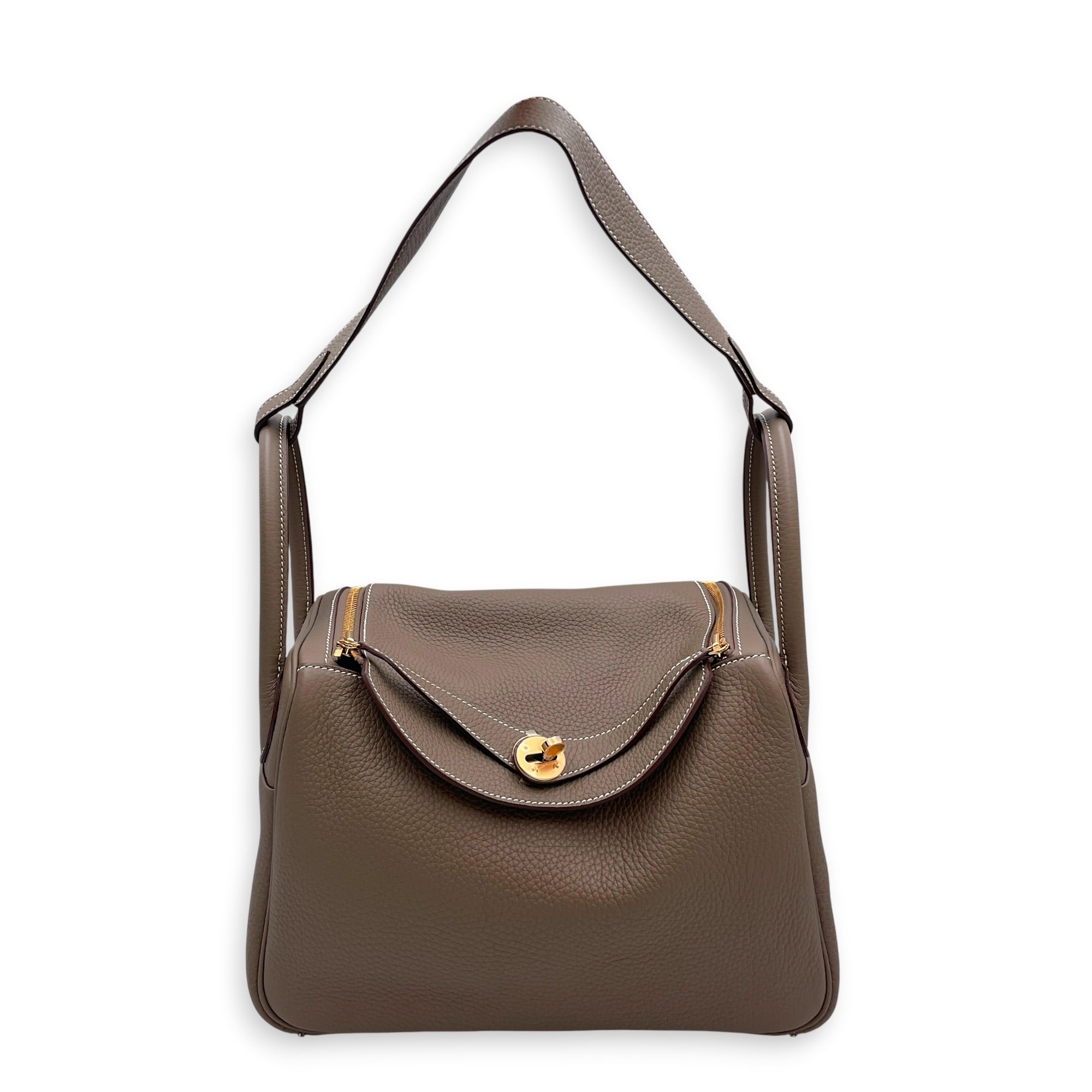 Lindy 30 Etoupe in Clemence Gold hardware CL2606-22123 3