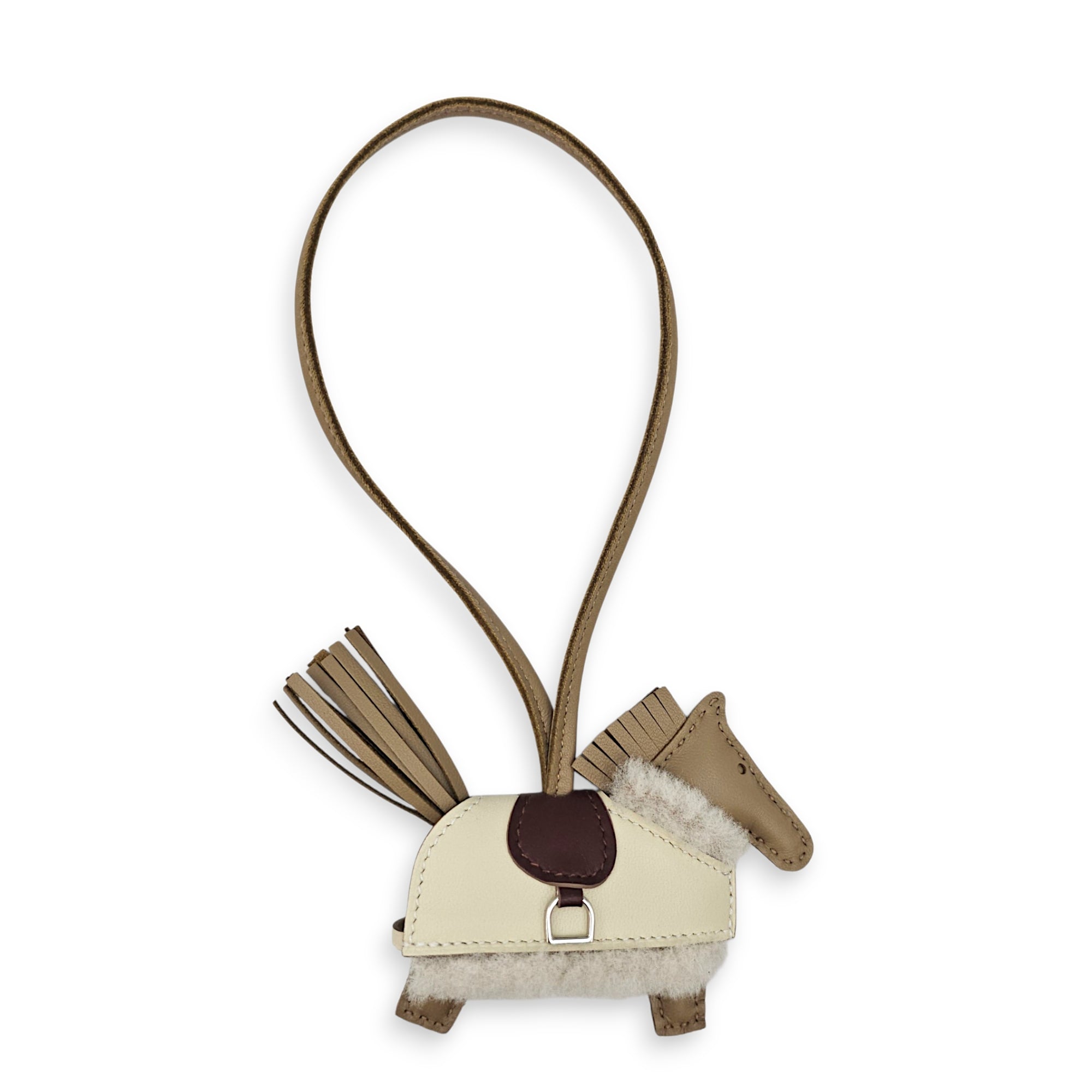 Rodeo Robeo Pluch PM Beige Marfa/Terre/Craie Bag Accessory in Swift CL2606-22124 2