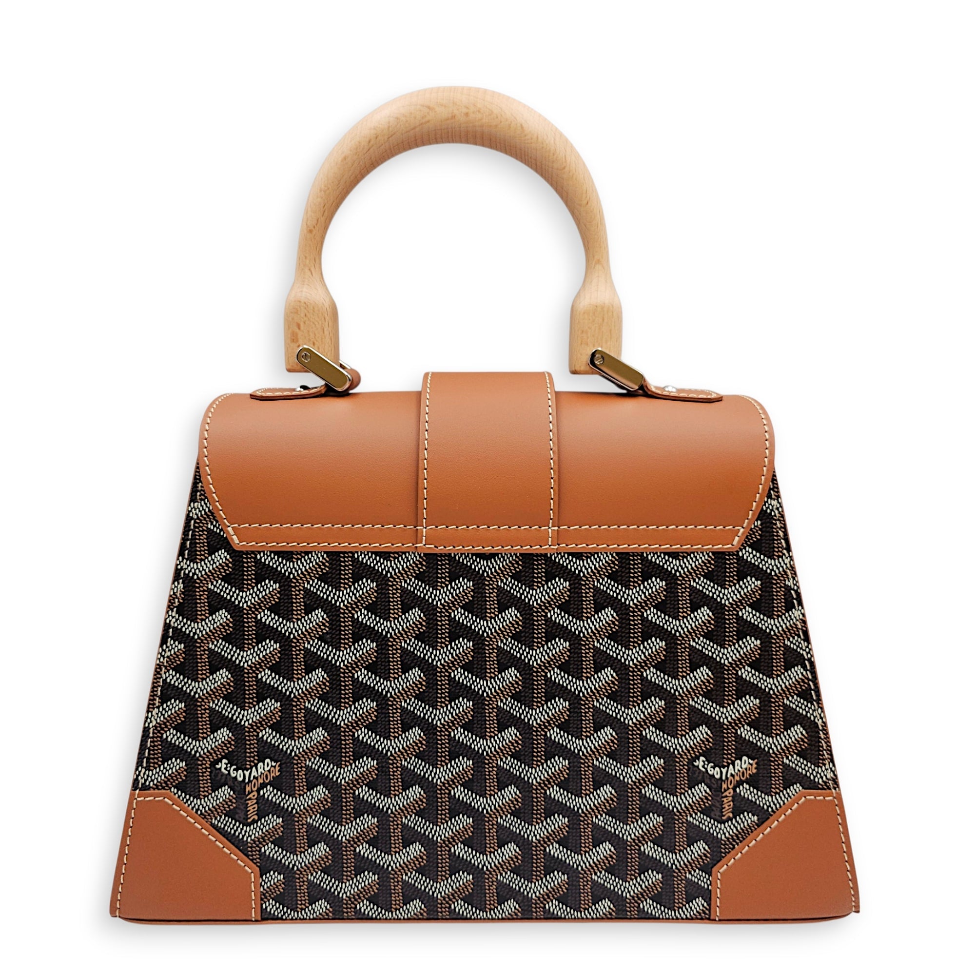 Saigon Structured PM Brown Top Handle Bag CL2606-22129 2