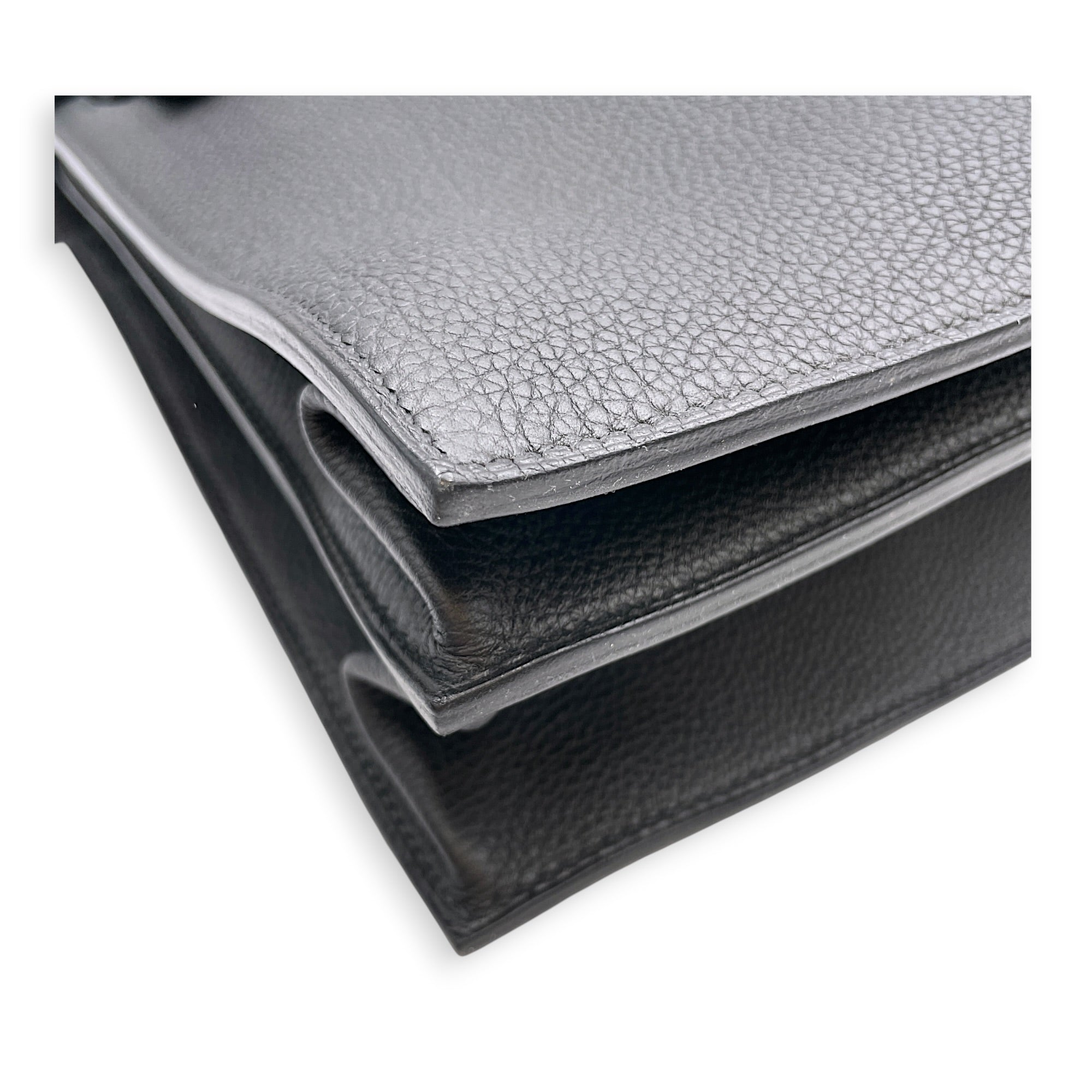 HSS Kelly Depeches 38 Black in Togo Palladium hardware CL2606-22134 6