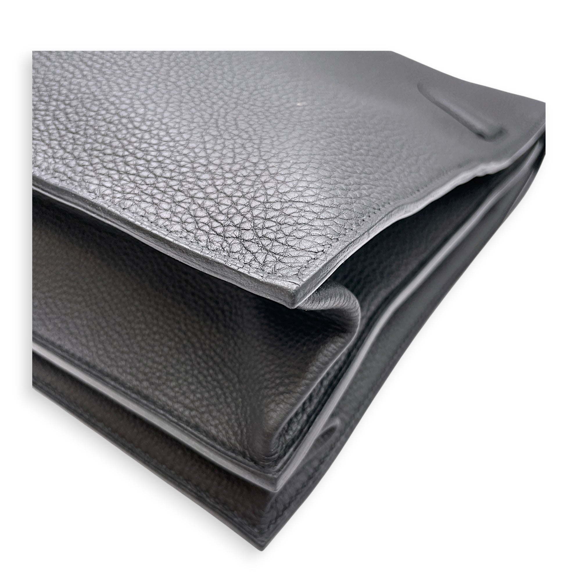HSS Kelly Depeches 38 Black in Togo Palladium hardware CL2606-22134 9