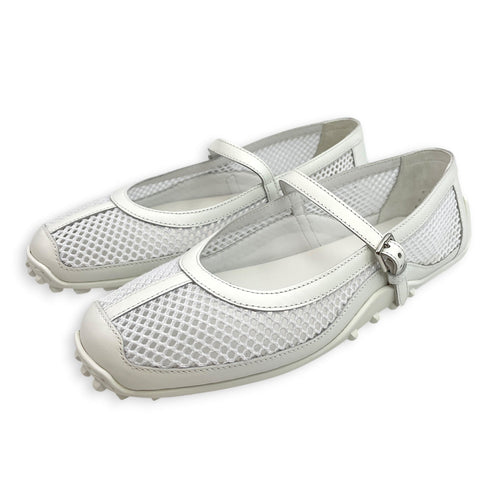 Kichu Ballet 37 White Flats in Calfskin CL2606-22135 3