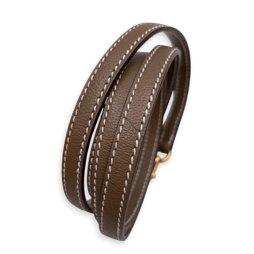 Bolide 1923 Mini Etoupe in Chevre Mysore Gold hardware CL2606-22138 12