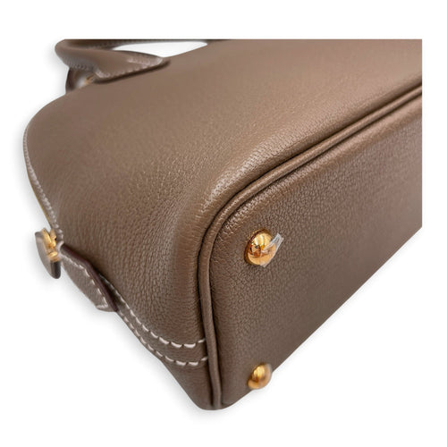 Bolide 1923 Mini Etoupe in Chevre Mysore Gold hardware CL2606-22138 4