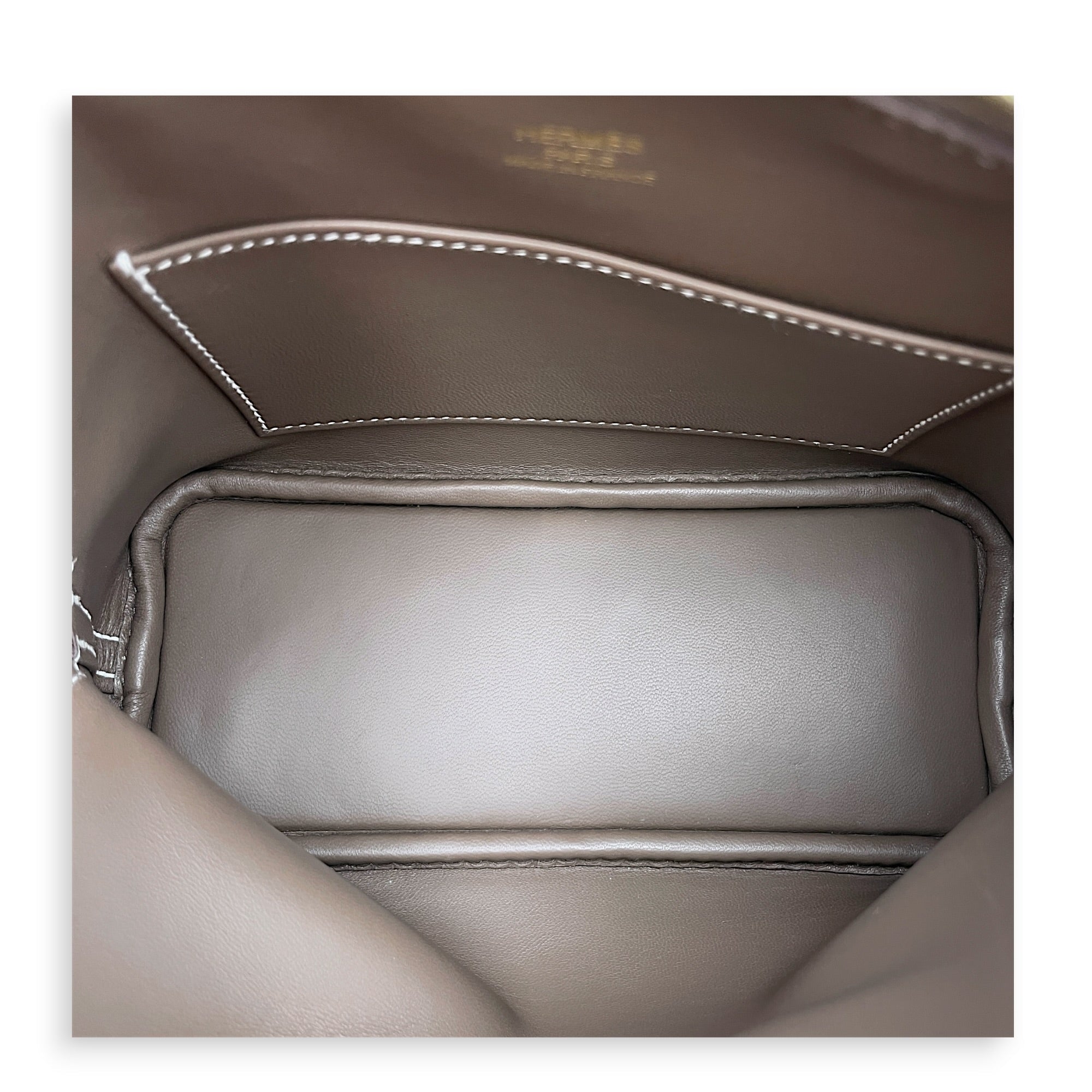 Bolide 1923 Mini Etoupe in Chevre Mysore Gold hardware CL2606-22138 5