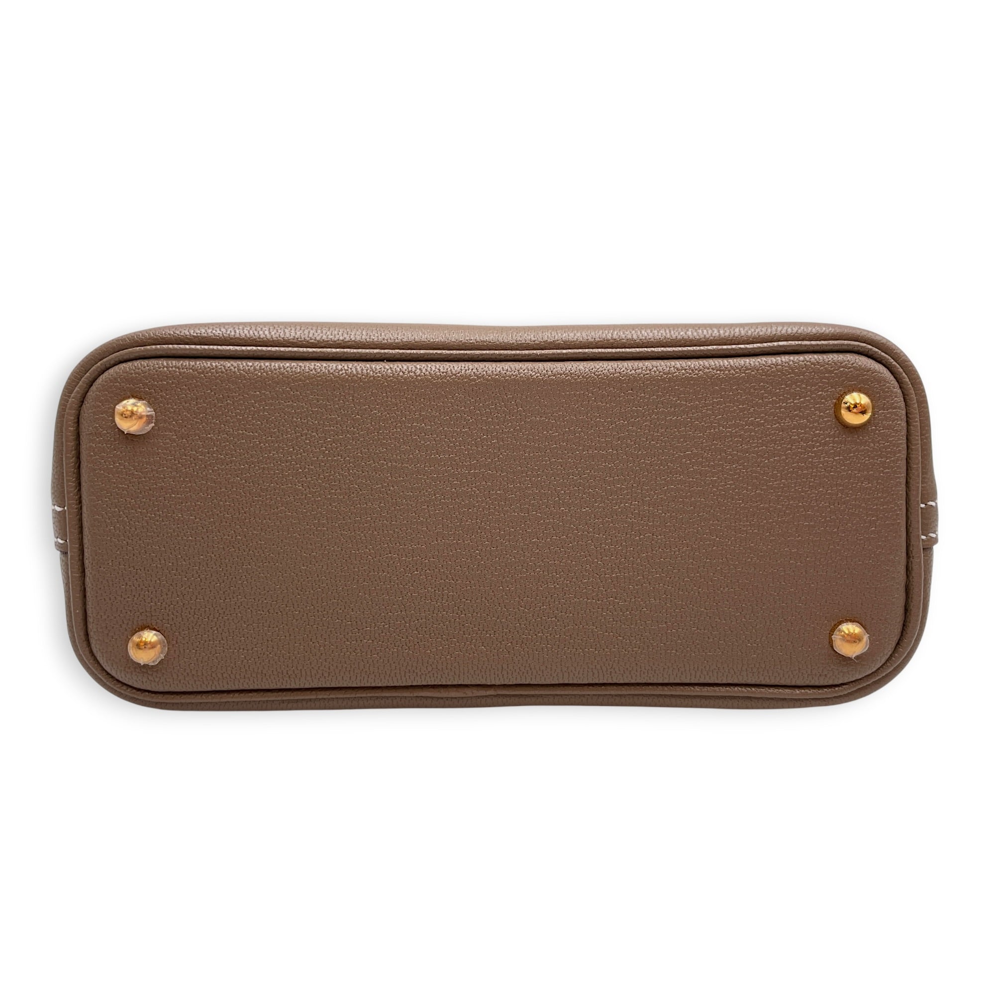 Bolide 1923 Mini Etoupe in Chevre Mysore Gold hardware CL2606-22138 6