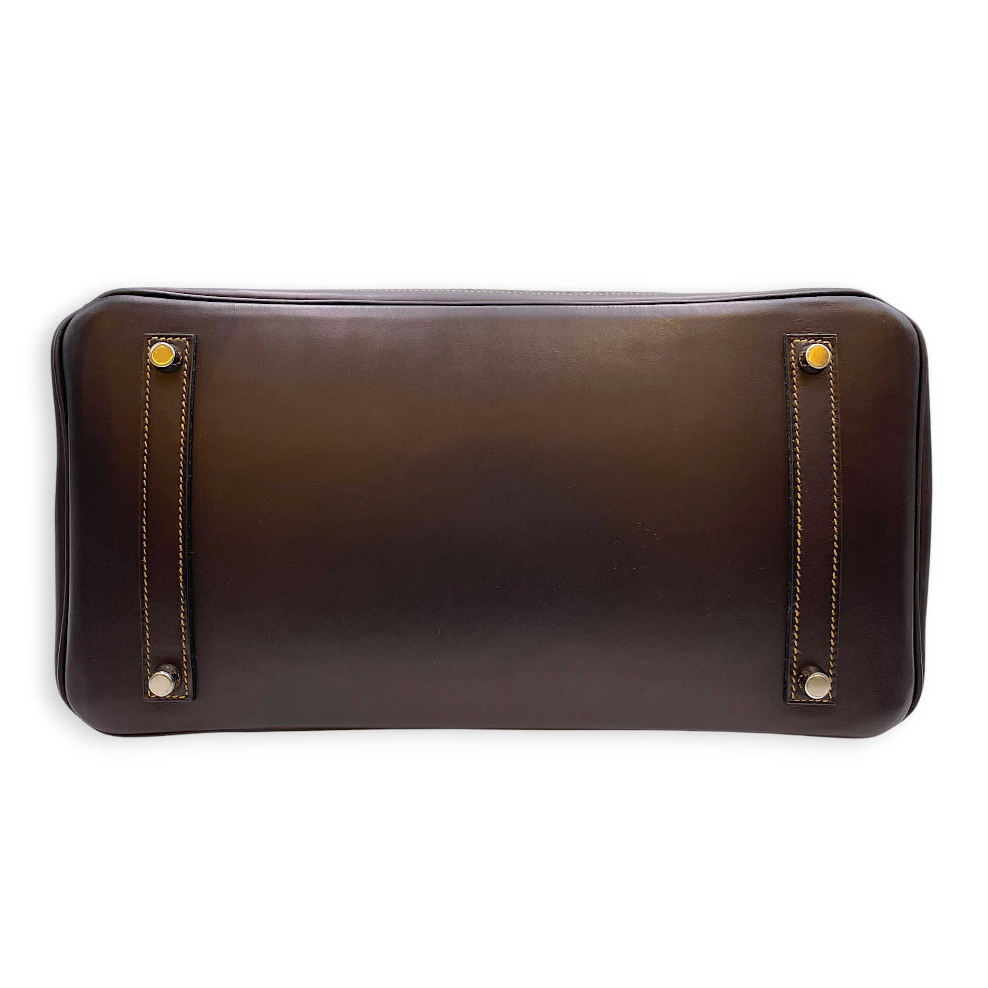 Ghillies Birkin 35 Denim Fonce/Noir in Evercalf/Toile Brushed Palladium hardware CL2606-22143 5