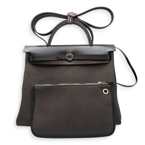 Herbag 31 Dark Bronze in Vache Hunter/Toile Enamel hardware CL2606-22145 10
