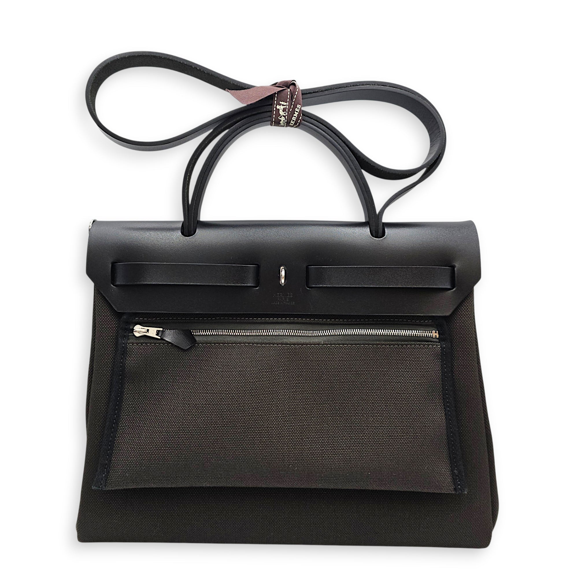 Herbag 31 Dark Bronze in Vache Hunter/Toile Enamel hardware CL2606-22145 2