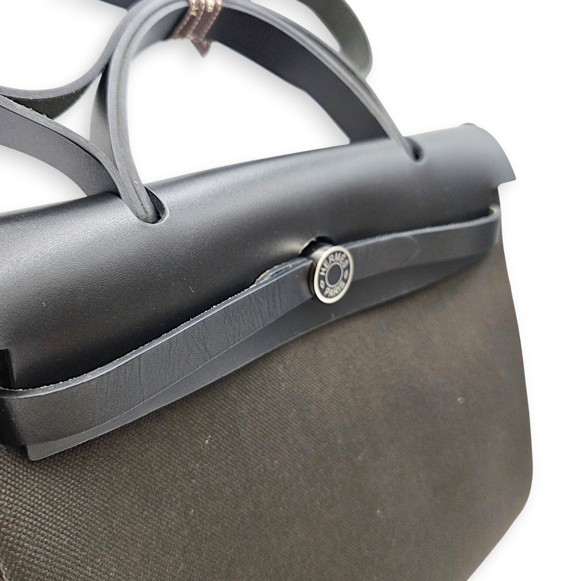 Herbag 31 Dark Bronze in Vache Hunter/Toile Enamel hardware CL2606-22145 7