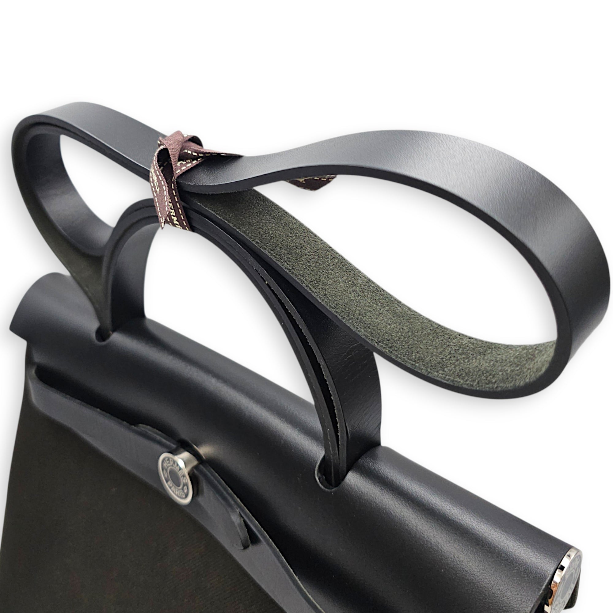 Herbag 31 Dark Bronze in Vache Hunter/Toile Enamel hardware CL2606-22145 8