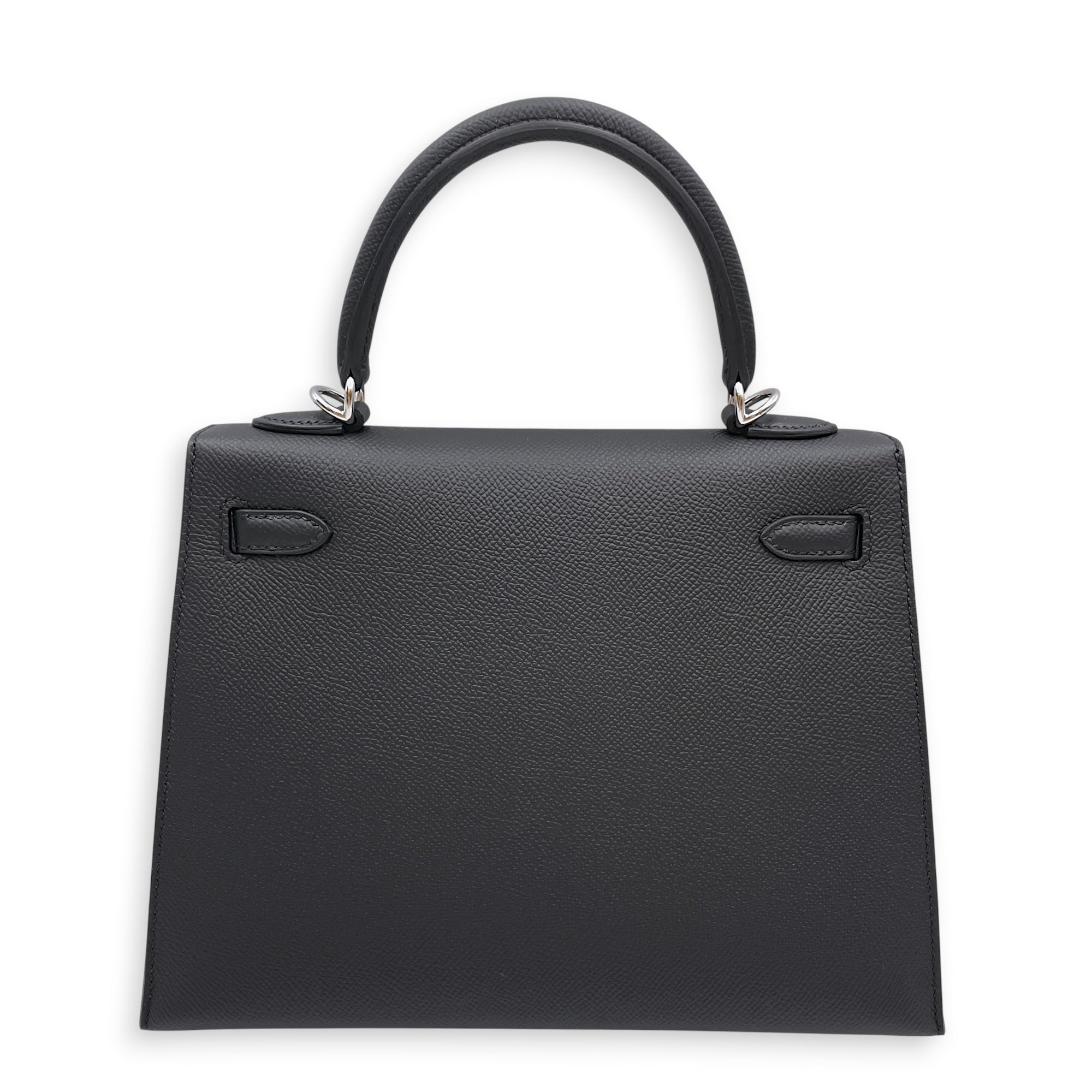 Sellier Kelly 25 Black in Epsom Palladium hardware CL2606-22146 2